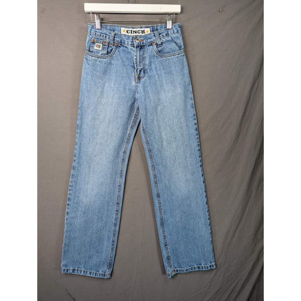 Cinch Boys 14R Light Wash Straight Leg Denim Jeans Blue MB12882001 Regular Fit